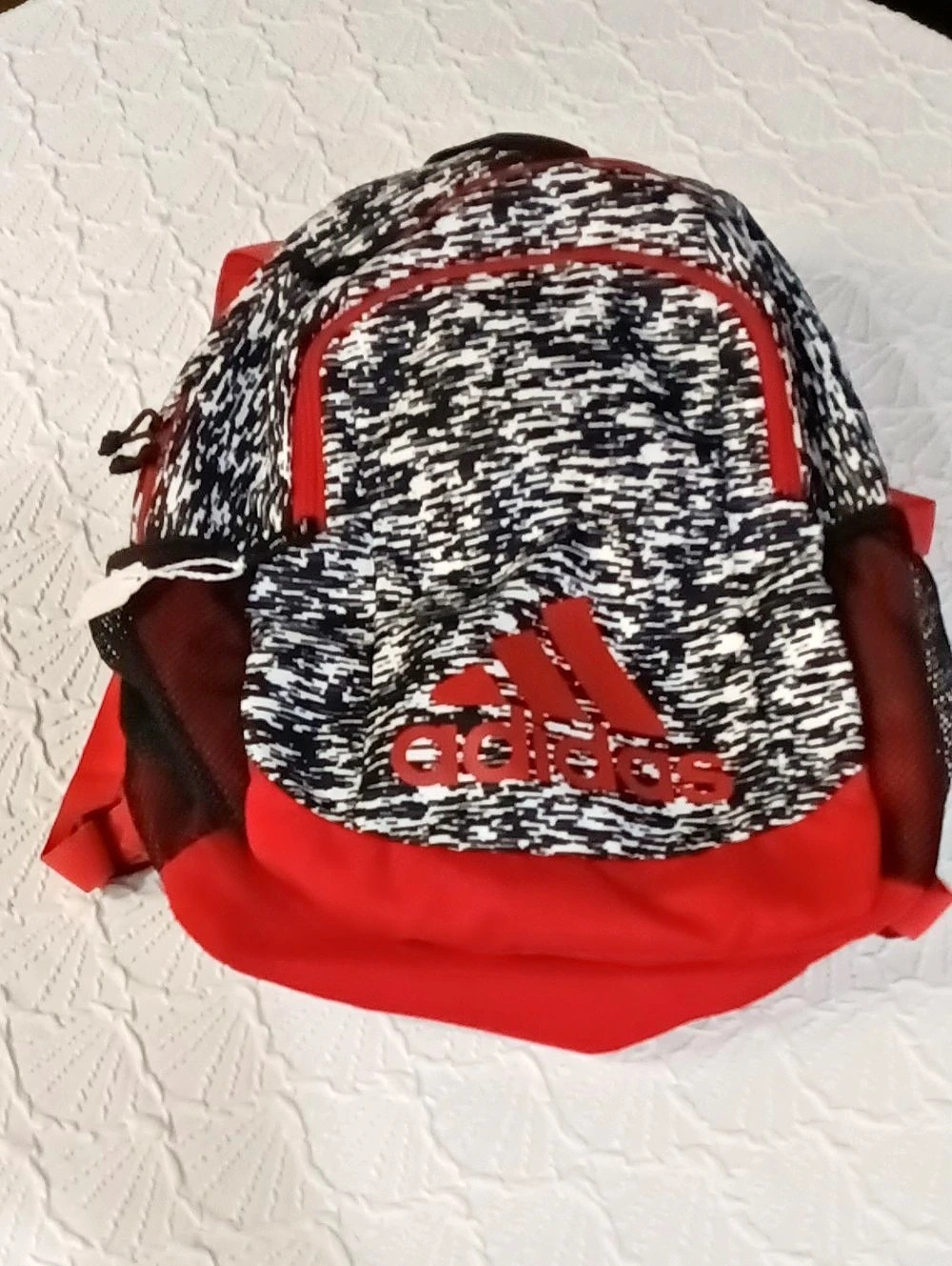 adidas Abstract Backpack in Red & Black